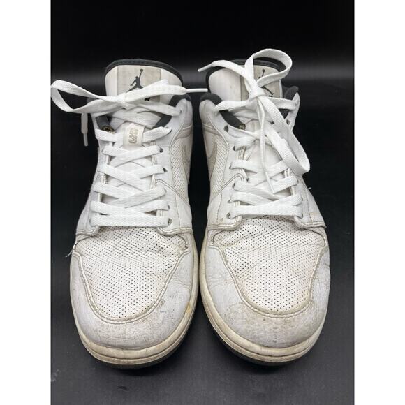 Nike Air Jordan 1 Phat Retro Low Men Size 13 338145-110 White Anthracite Shoes